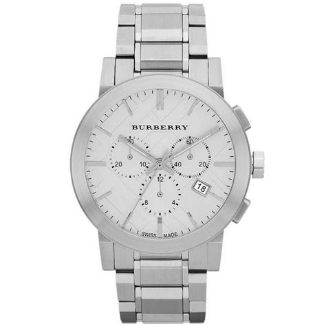 burberry men's watch chronograph the city silver bu9350|Burberry BU9350 Mens The City Chronograph Watch.